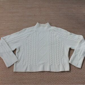J.Crew Rollneck Turtleneck Sweater Cream Ivory